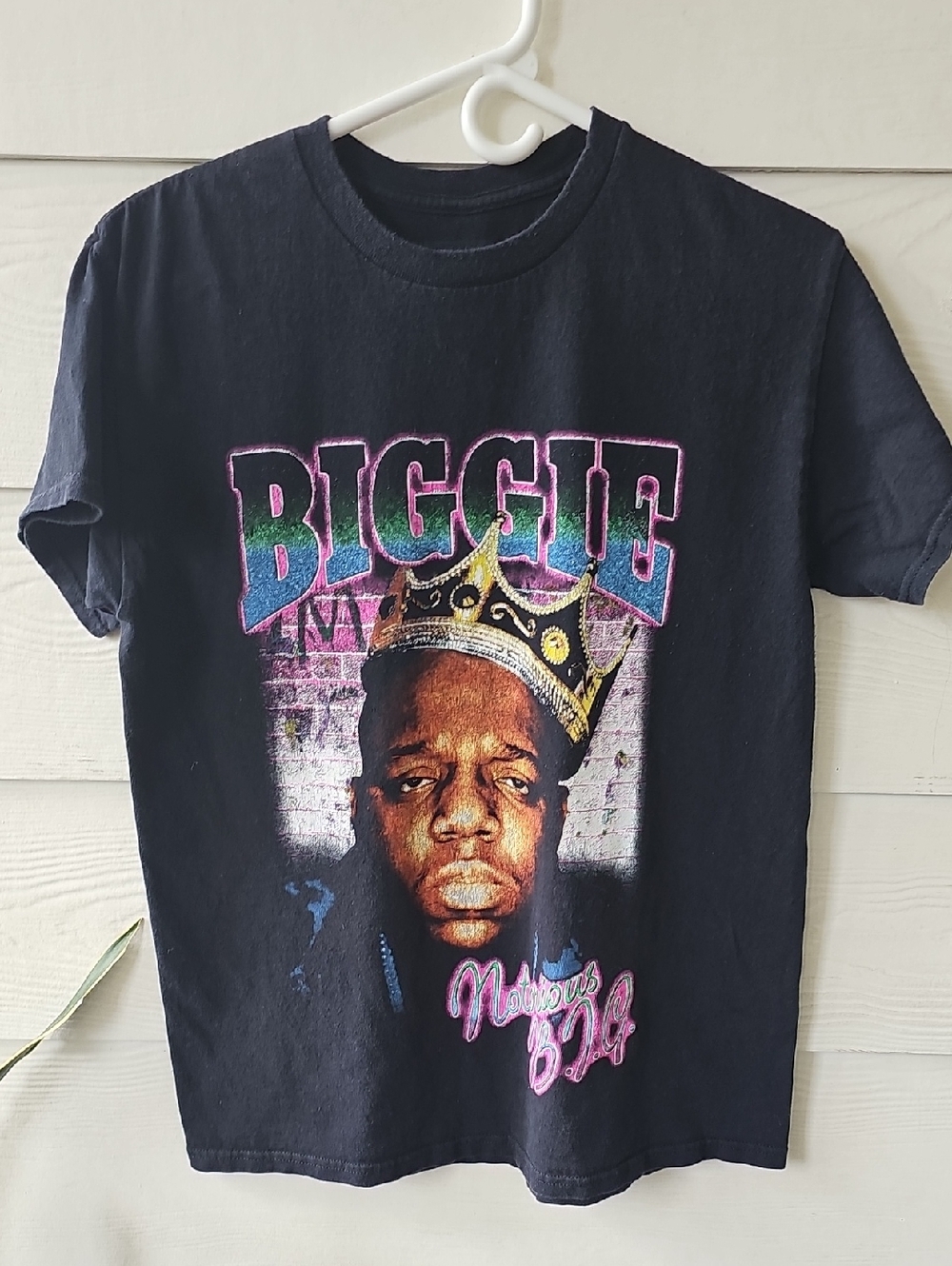 Biggie Crown Graphic Kids Tee - Black